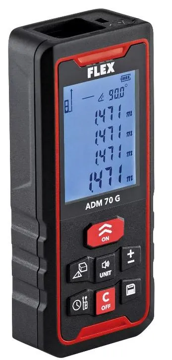 Flex ADM70 Avståndsmätare grön laser, 0,05-70 m
