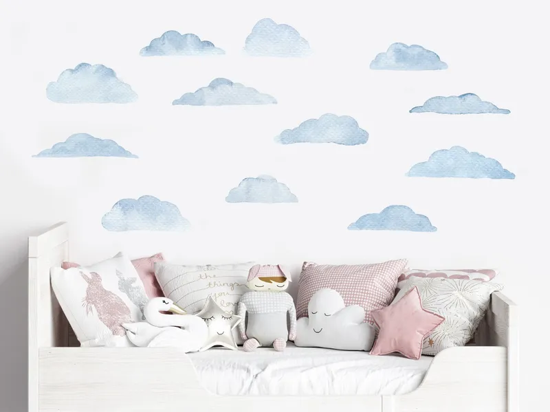 Väggdekal - Moln i himlen Set