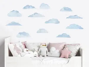 Väggdekal - Moln i himlen Set