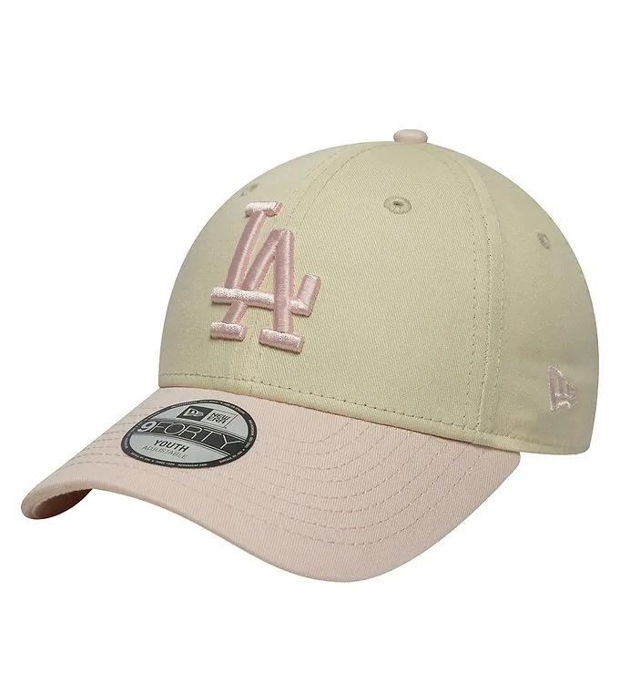 New Era Keps – 9Forty – Dodgers – Light Beige/Rosa