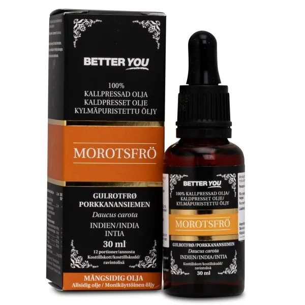 BETTER YOU Better You Kallpressad Morotsolja 30 ml