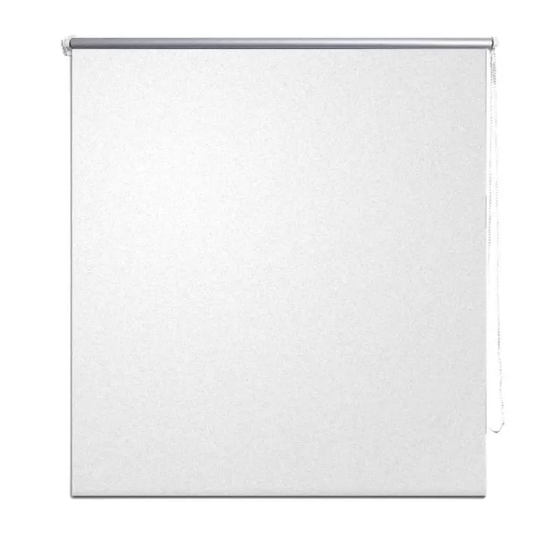 vidaXL Rullgardin mörkläggning 164,4×230 cm Tygbredd 160 cm vit