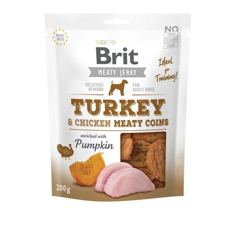 Brit Care Meaty Jerky Coins Turkey