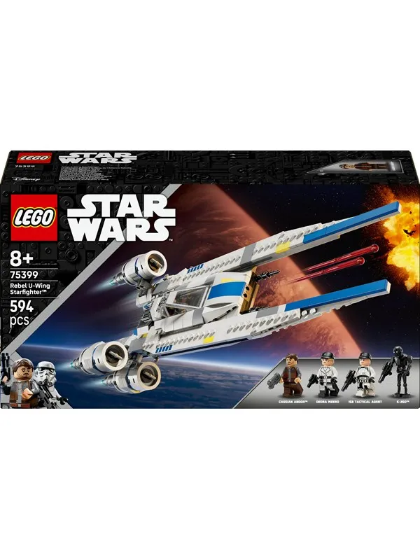 LEGO Star Wars 75399 Rebel U-Wing Starfighter byggset, 594 st., 8+