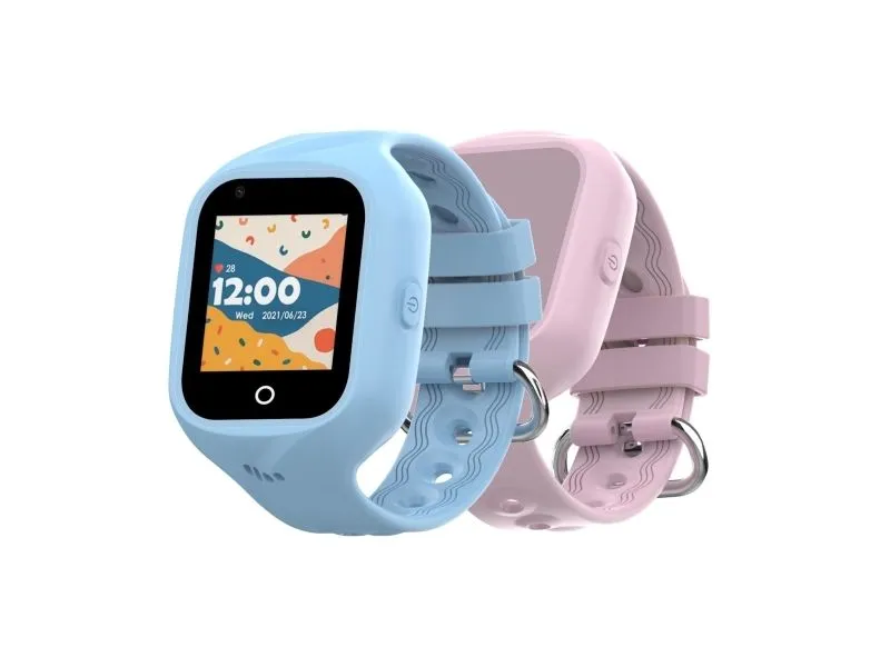 Celly Kidswatch 4G Smartwatch för barn Blå + Rosa rem