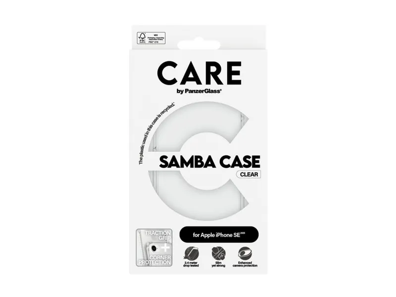 CARE by PanzerGlass Samba Case Transparent iPhone 17e | 16e
