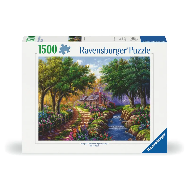 Ravensburger Pussel - Stuga vid floden 1500 bitar