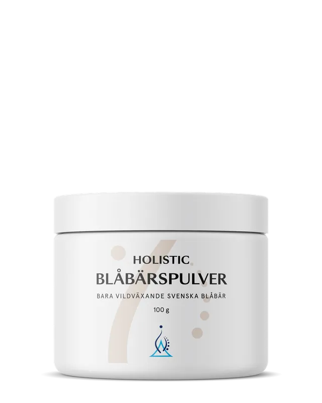 Blåbärspulver, 100g - Holistic