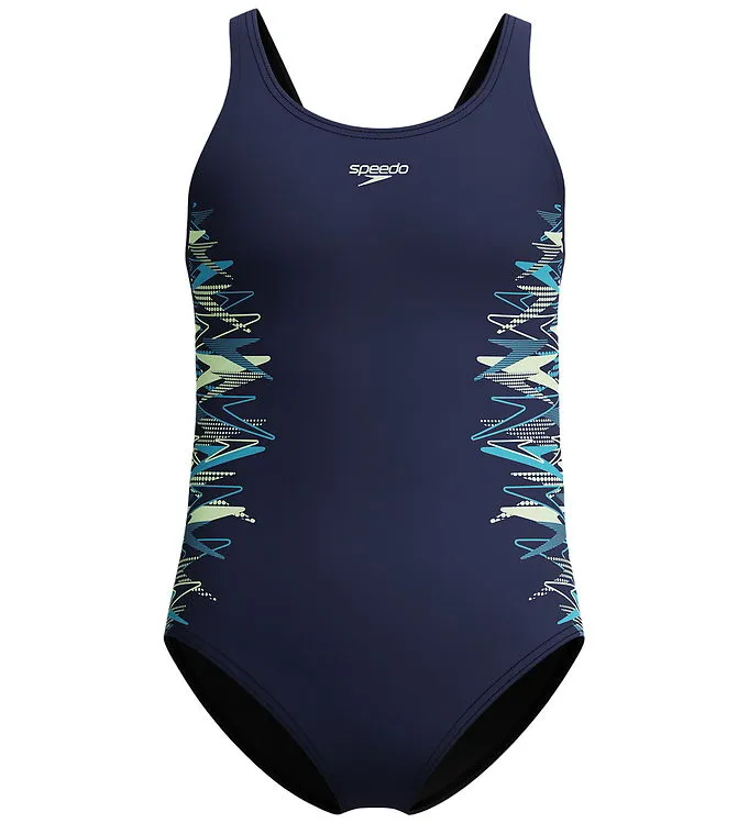 Speedo Baddräkt - Muscleback - Peacoat/Pale Clover