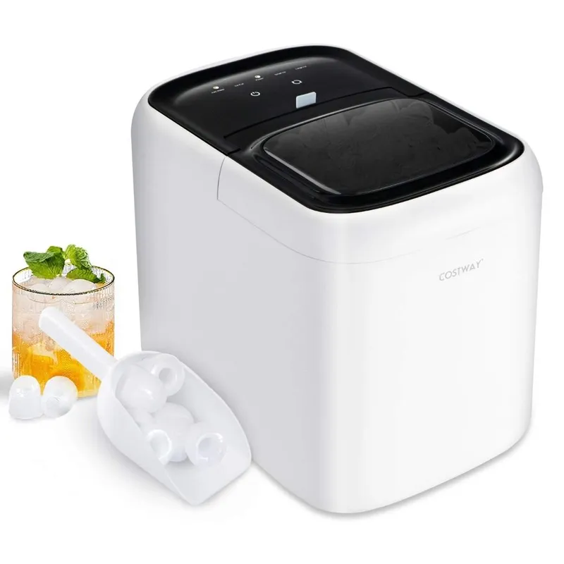 Ismaskin för bänkskiva - 2 liters tank, snabb 6-minuterscykel, 15 kg/dag