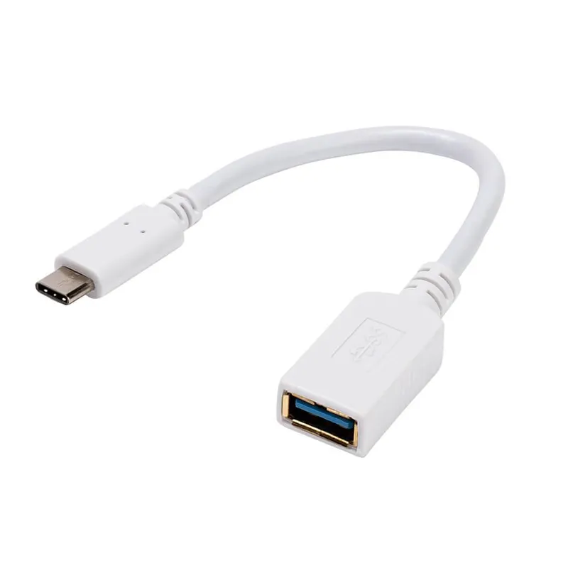 Vivanco Datakabel USB-C hane USB 3.1 A hona 0,1m, vit