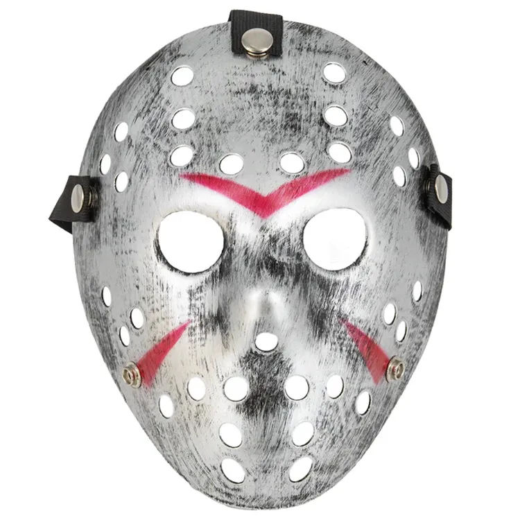Halloweenmask Fredag den 13:e Silver 20×24,5cm