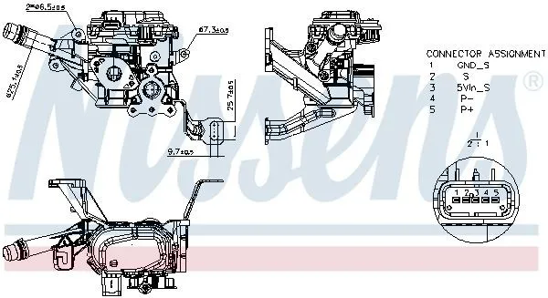 EGR-ventil NISSENS 98534