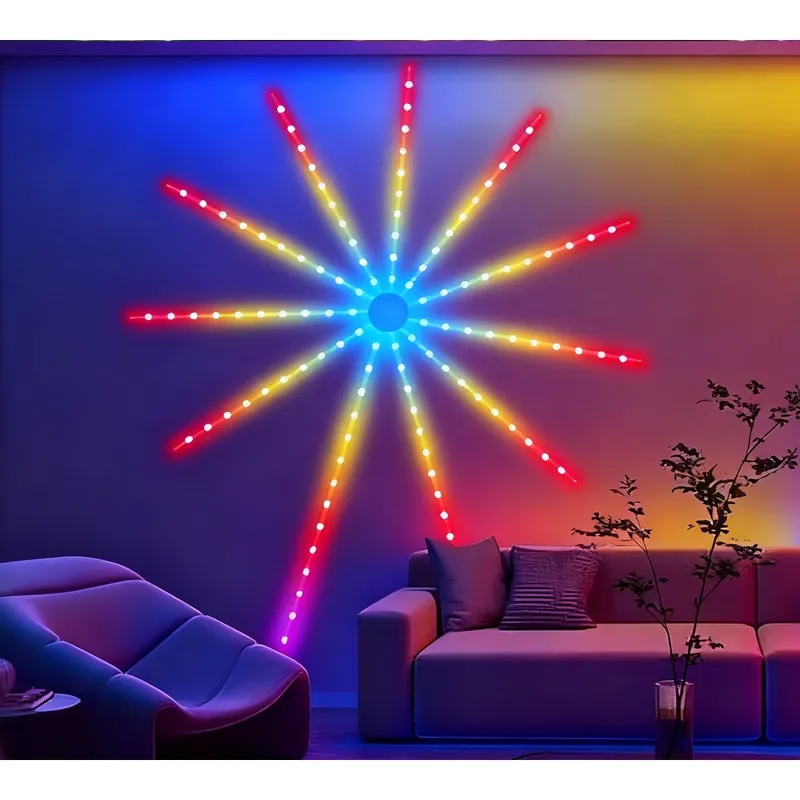 Fyrverkeri LED-remsa – 5V USB, bluetooth-app