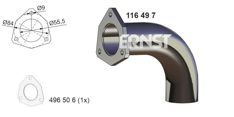 Avgasrör ERNST 116497