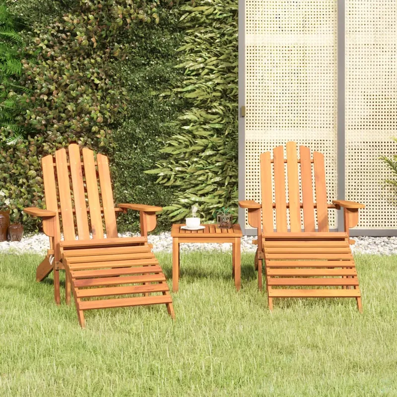 vidaXL Loungegrupp för trädgården 3 delar massivt akaciaträ (#5760)