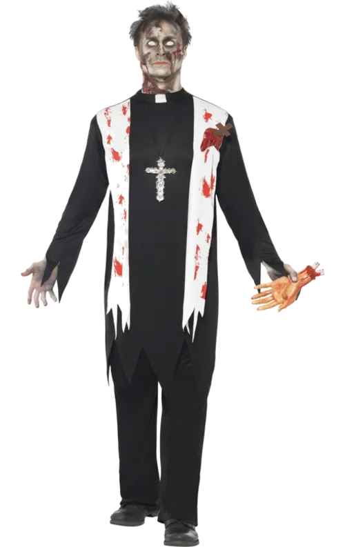 Zombiepräst Maskeraddräkt M