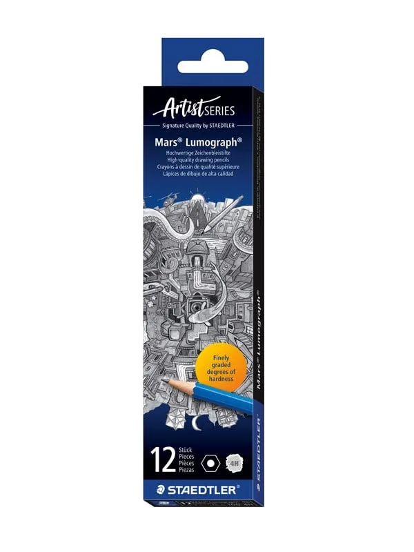 Staedtler Pencil Mars Lumograph 4H 12 pcs