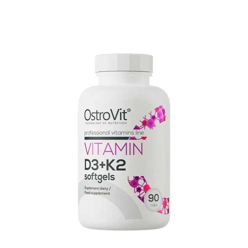 OstroVit – Vitamin D3 + K2, 90 mjukkapslar