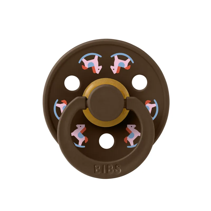 BIBS Colour Napp Holiday Horse Latex Stl 1, Mocha