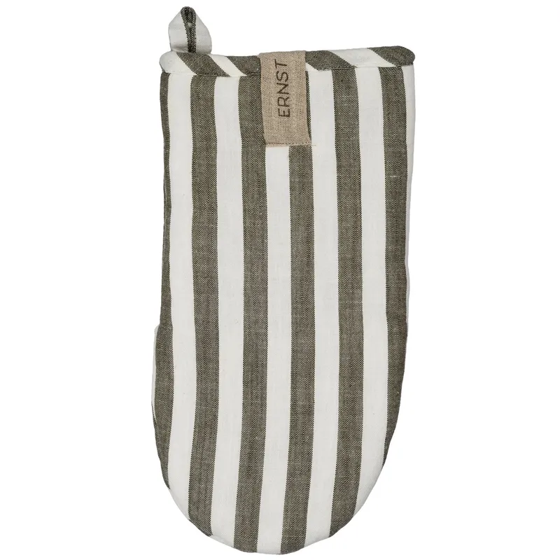 Ernst Grillvante 16 × 30 cm bredrandig, salvia/vit