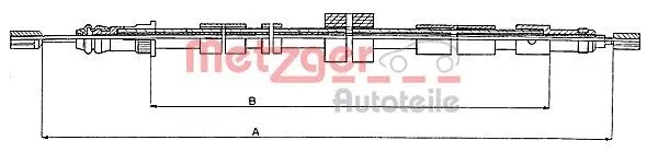 Handbromsvajer METZGER 10.6025