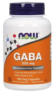 GABA 500 mg 100 vegkapslar NOW
