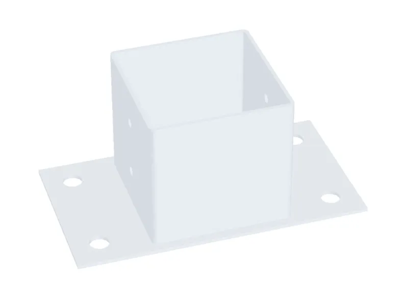 STOLPSKO VIT 96X96X150MM | Beijerbygg Byggmaterial