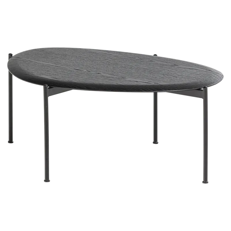 WOOOD Kota soffbord, ekologiskt - svart faner och metall (92×67)