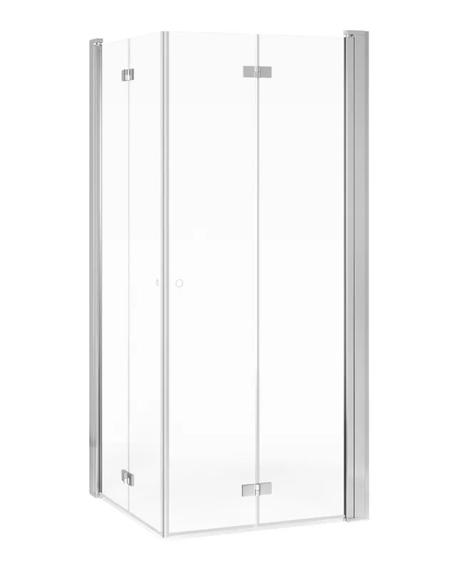 Gustavsberg Square GB51SRFD8010CR Duschhörna klarglas/krom, vikbar 80×100 cm