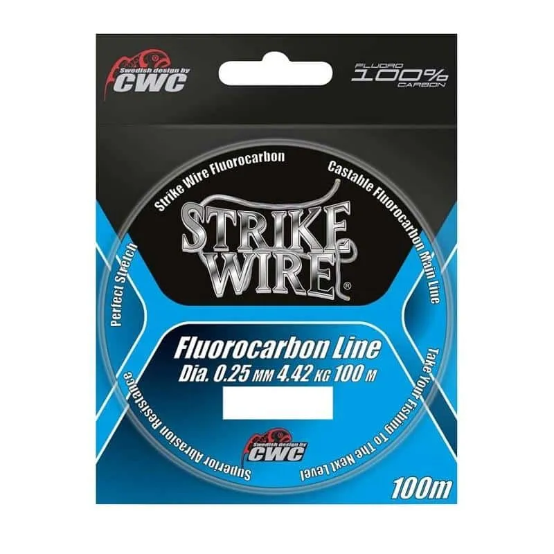 Strike Wire Fluorocarbon – 0,20mm/2,91kg – 100m – Invisible – Fiskelina