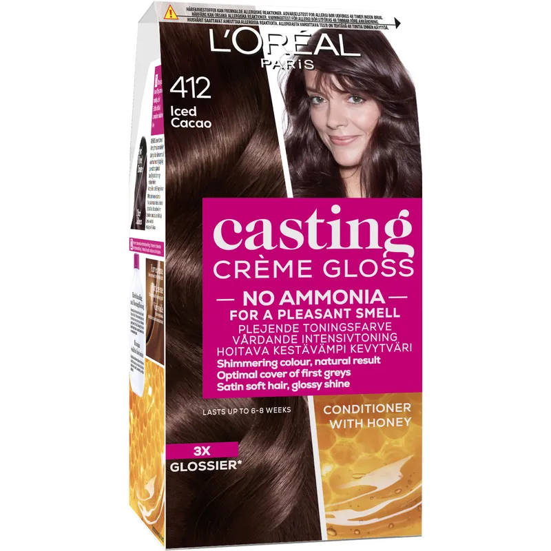 L'Oréal Paris Casting Crème Gloss Semi-Permanent Hårfärg 412 Iced Coco