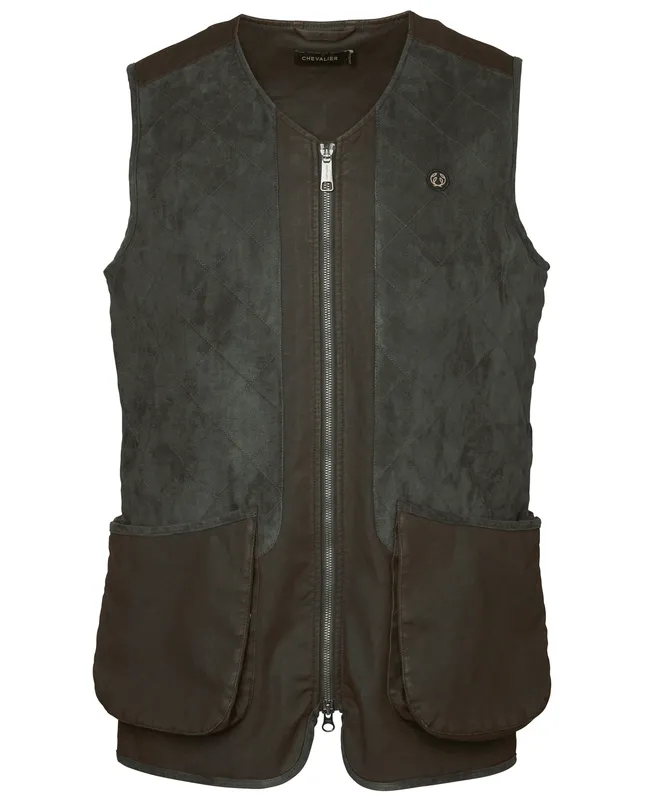 Chevalier Men’s Vintage Dogsport Vest Leather Brown