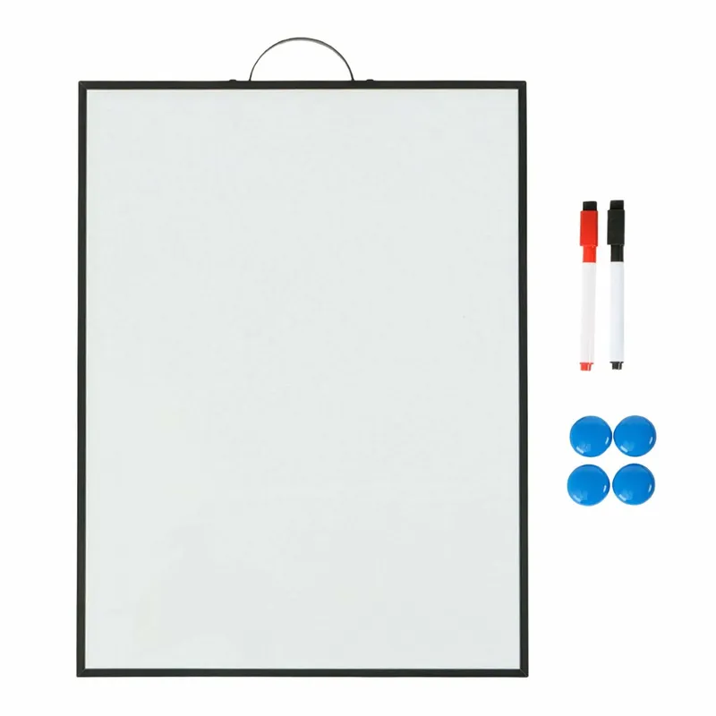 Magnetisk whiteboardtavla med markörer och magneter - Bärbar och mångsidig
