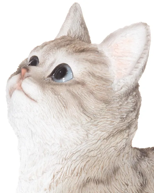 Trädgårdsdekoration: Grå Katt 20 cm