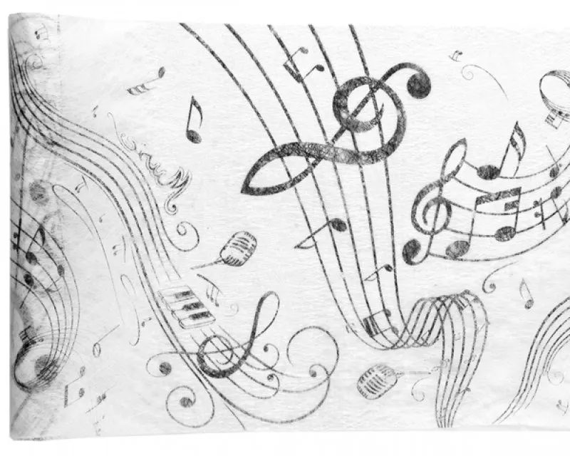 Duk / löpare Musik 30×500 cm