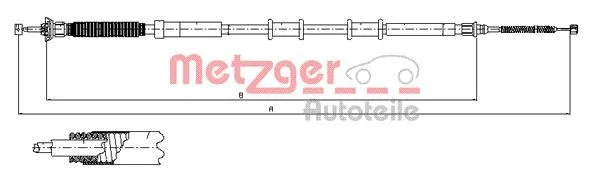 Handbromsvajer METZGER 12.0718