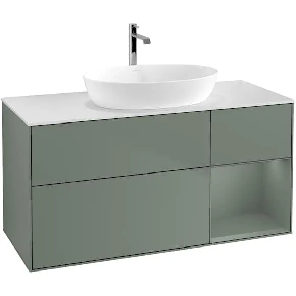Tvättställsskåp Villeroy & Boch Finion med 3 Lådor Hylla och Bänkskiva för Fristående Tvättställ från Artis & Collaro (#9661)