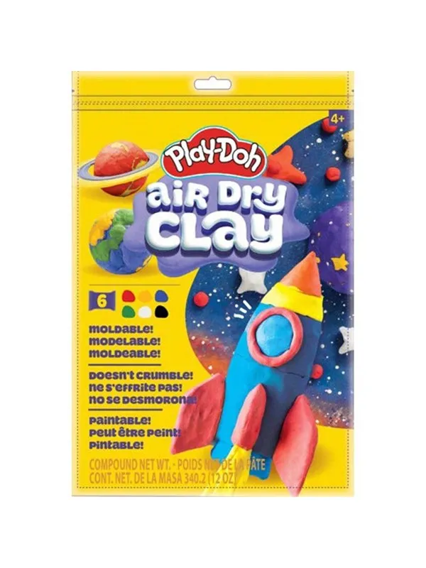 Play-Doh Leklera – Air Dry Clay – Multi Färgpåse – 340 g