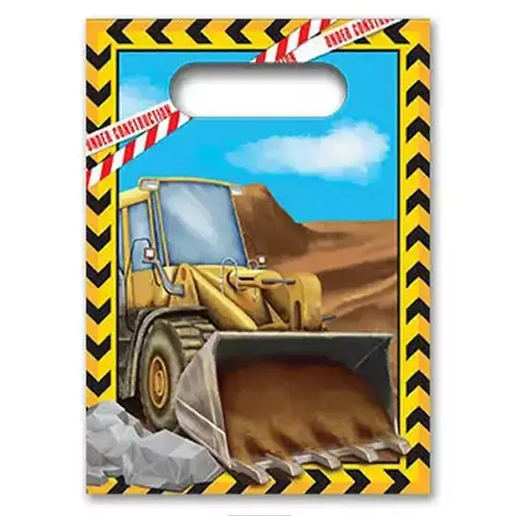 Decorata Party Godispåsar – 4-pack – Construction