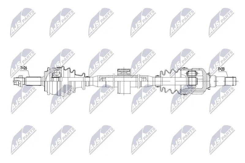 Drivaxel NTY NPW-TY-231