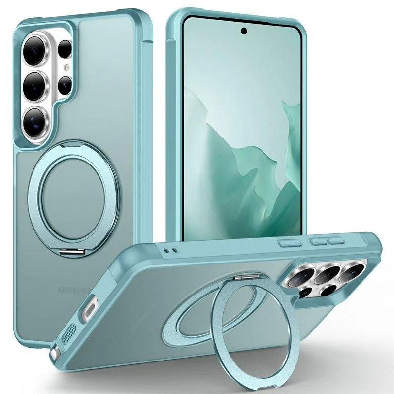 Mobilskal för Samsung Galaxy S26 Ultra Magnetiskt Kickstand TPU + PC – Ljusblå