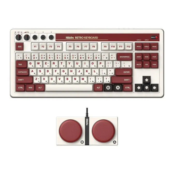 8BitDo Retro Mechanical Keyboard – Fami Edition – Engelska (UK) – Brun