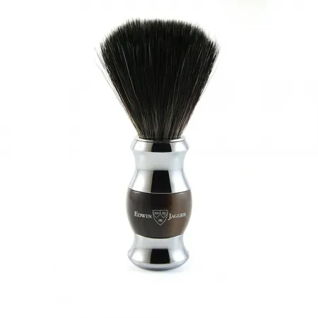 Light Horn Imitation Shaving Brush Synthetic Black Fibre