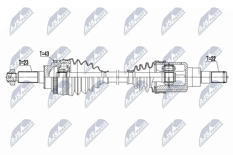Drivaxel NTY NPW-SU-075