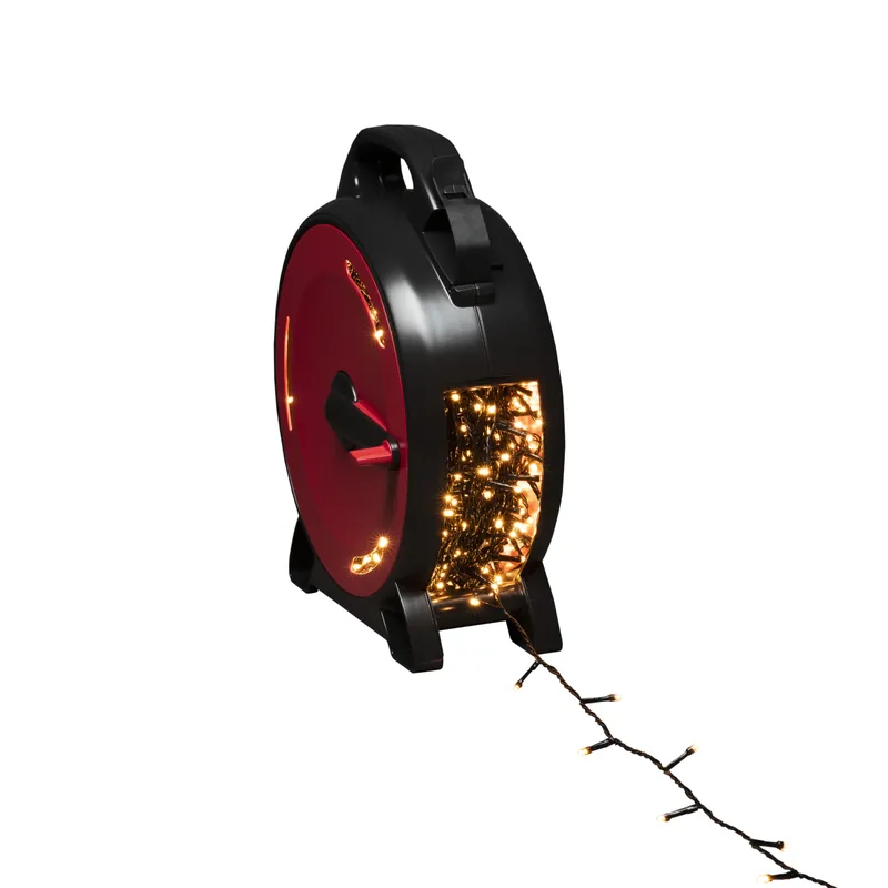 Konstsmide 3839-807 Sladdvinda amber, svart soft-kabel 69.93 m