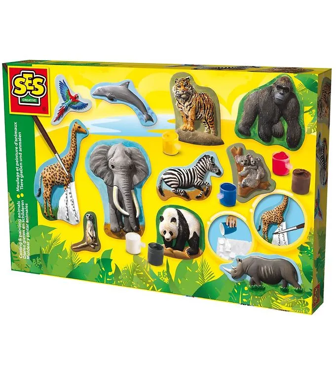 SES Creative Mögel och färg - Djur
