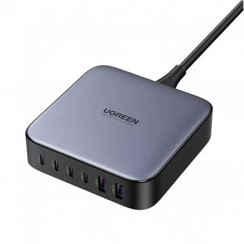 Ugreen Nexode – Strömadapter – 200 Watt – 6 utdatakontakter (4 x USB-C, 2 x USB)