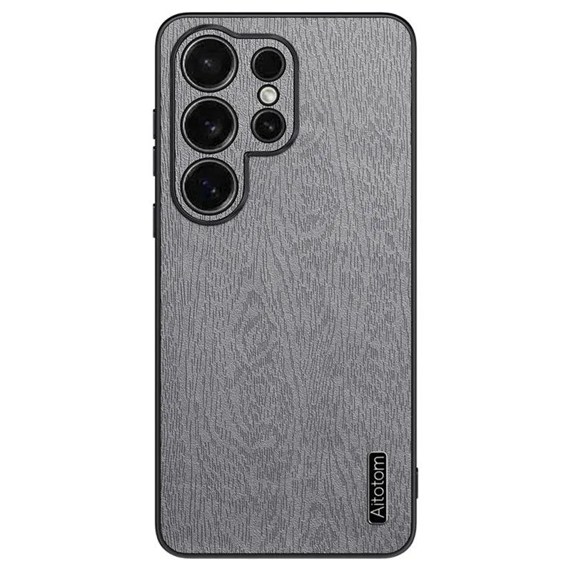 Mobilskal för Samsung Galaxy S26 Ultra Konstläder PC + TPU – Grå