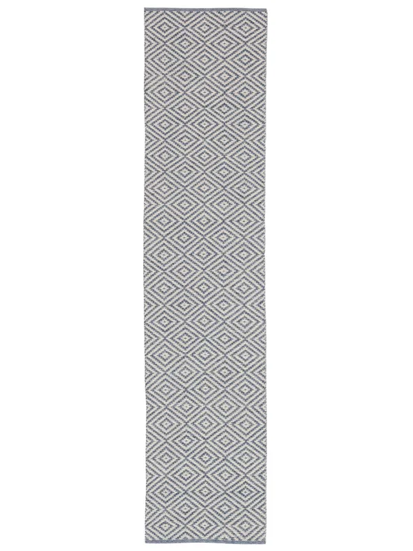 Solveig Matta – Blå / Vit 80×350
